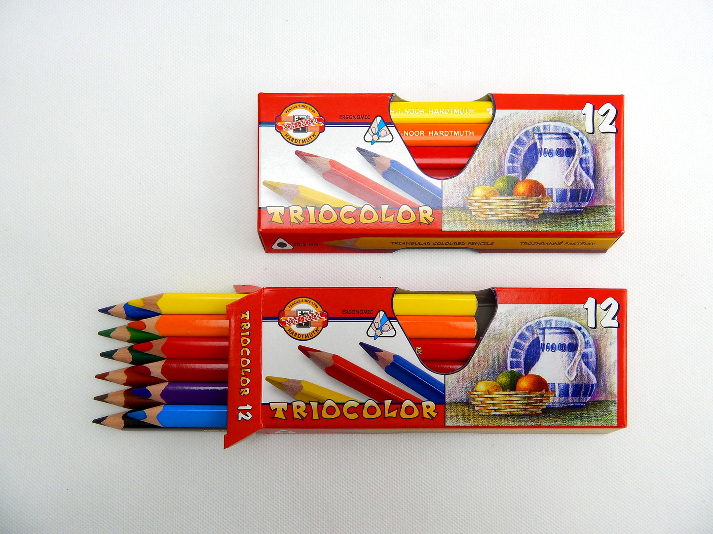 Koh-i-noor Súprava pasteliek trojhranné silné 12 ks