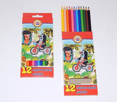 Koh-i-noor Súprava pasteliek školských 12 ks Krtko