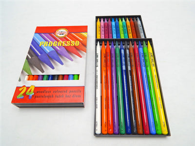 Koh-i-noor Súprava bezdrevných pasteliek Progresso 24 ks