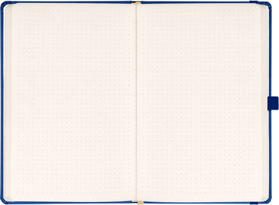 Notes Tmavomodrý, bodkovaný, 13 × 21 cm
