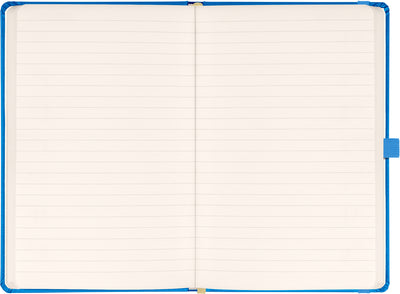 Notes Modrý, linajkovaný, 13 × 21 cm