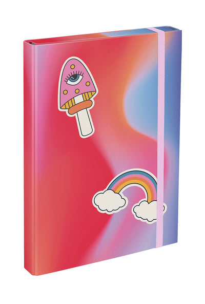 Dosky na školské zošity A4 Dúha červené