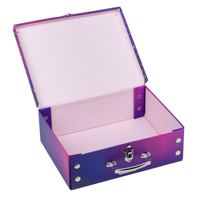 Skladací školský kufrík Srdca s kovaním