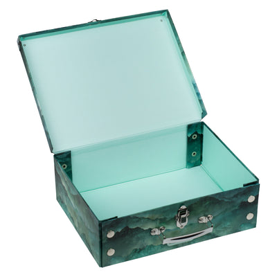 Skladací školský kufrík Dino s kovaním