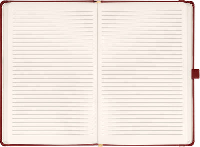 Notes Aprint Neo, vínový, linajkovaný, 15 × 21 cm