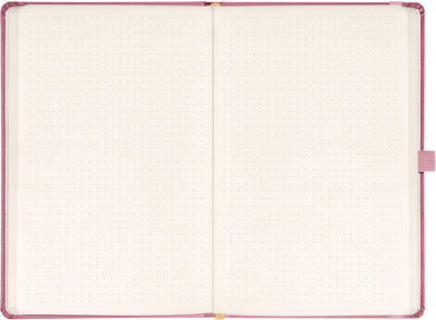 Notes Aprint Neo, ružový, bodkovaný, 15 × 21 cm