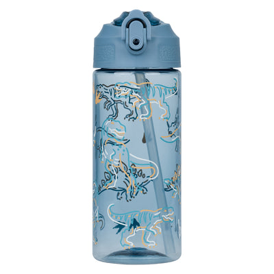 Tritanová fľaša na nápoje so slamkou Dino, 500 ml