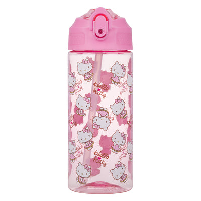 Tritanová fľaša na nápoje so slamkou Hello Kitty Sweet Leopard, 500 ml