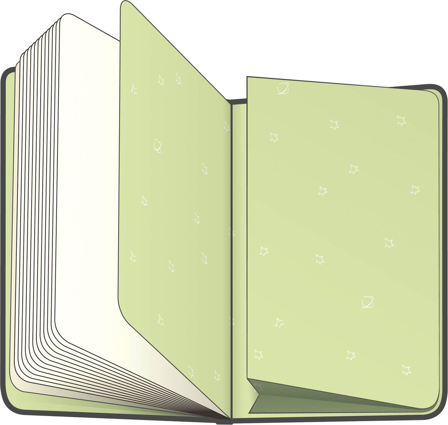 Notes Malý princ – Planet, čistý, 13 × 21 cm