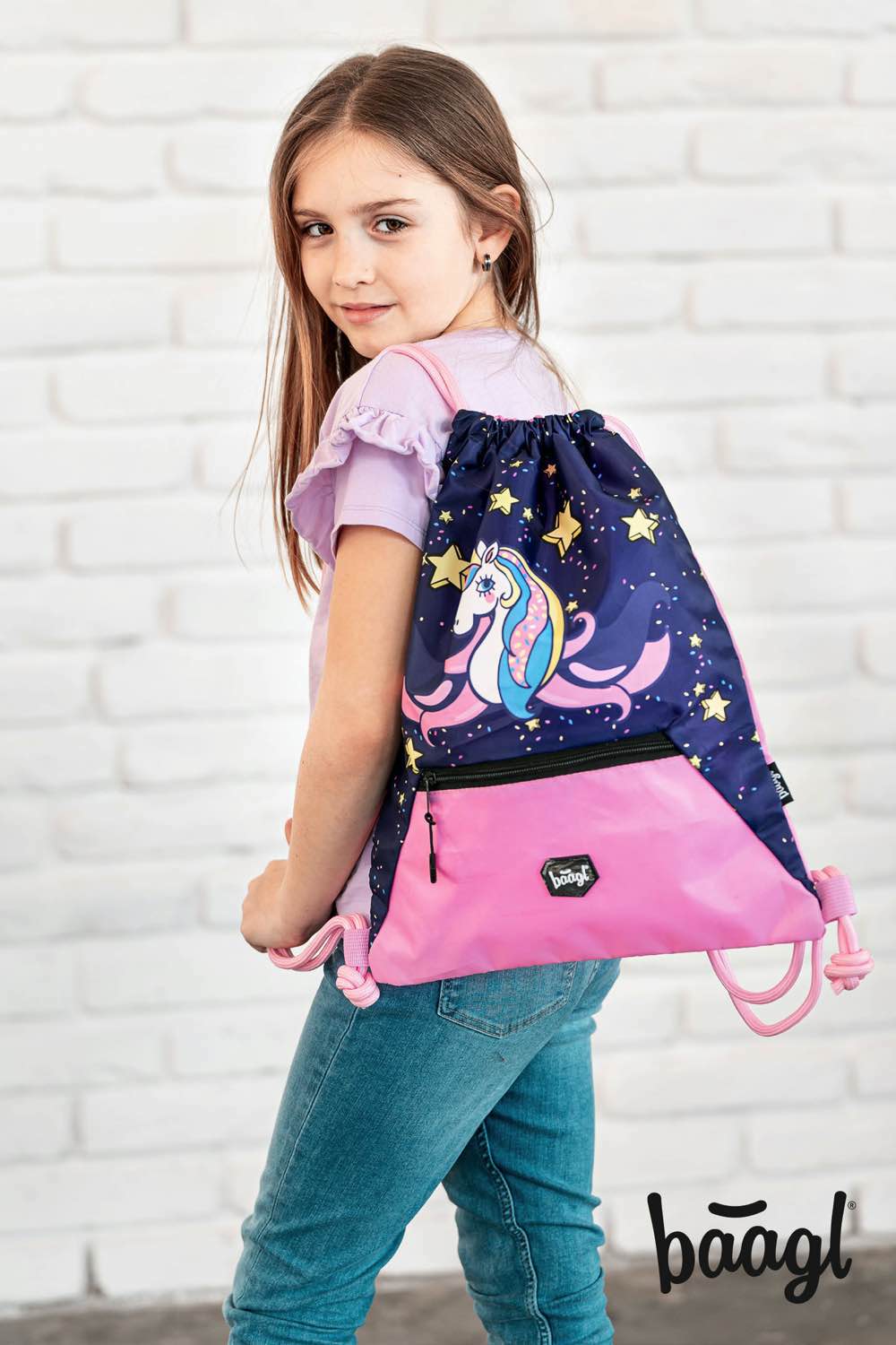 Vrecko s priehradkou na zips Unicorn