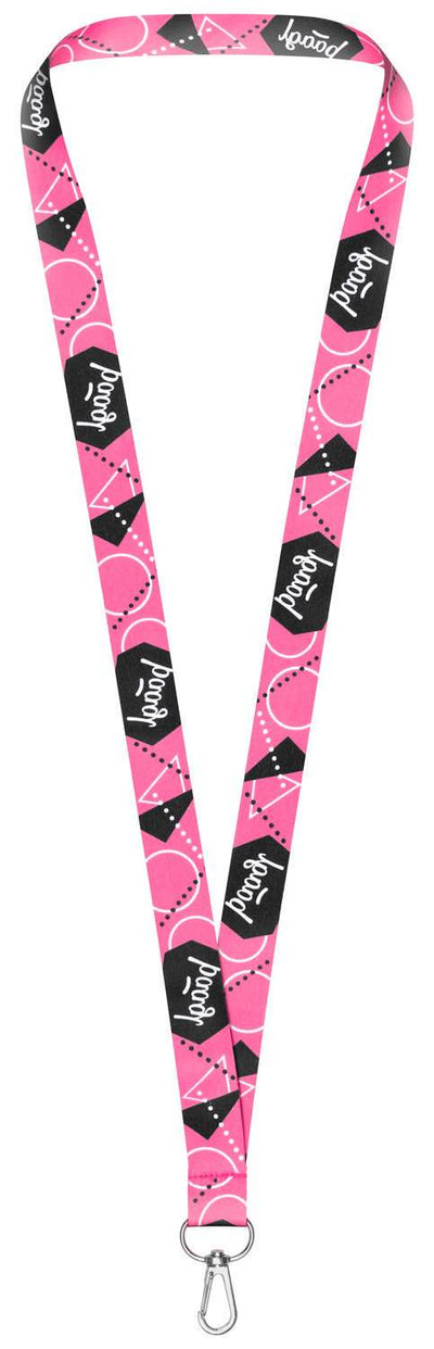 Prívesok na kľúče dlhý – lanyard, ružový