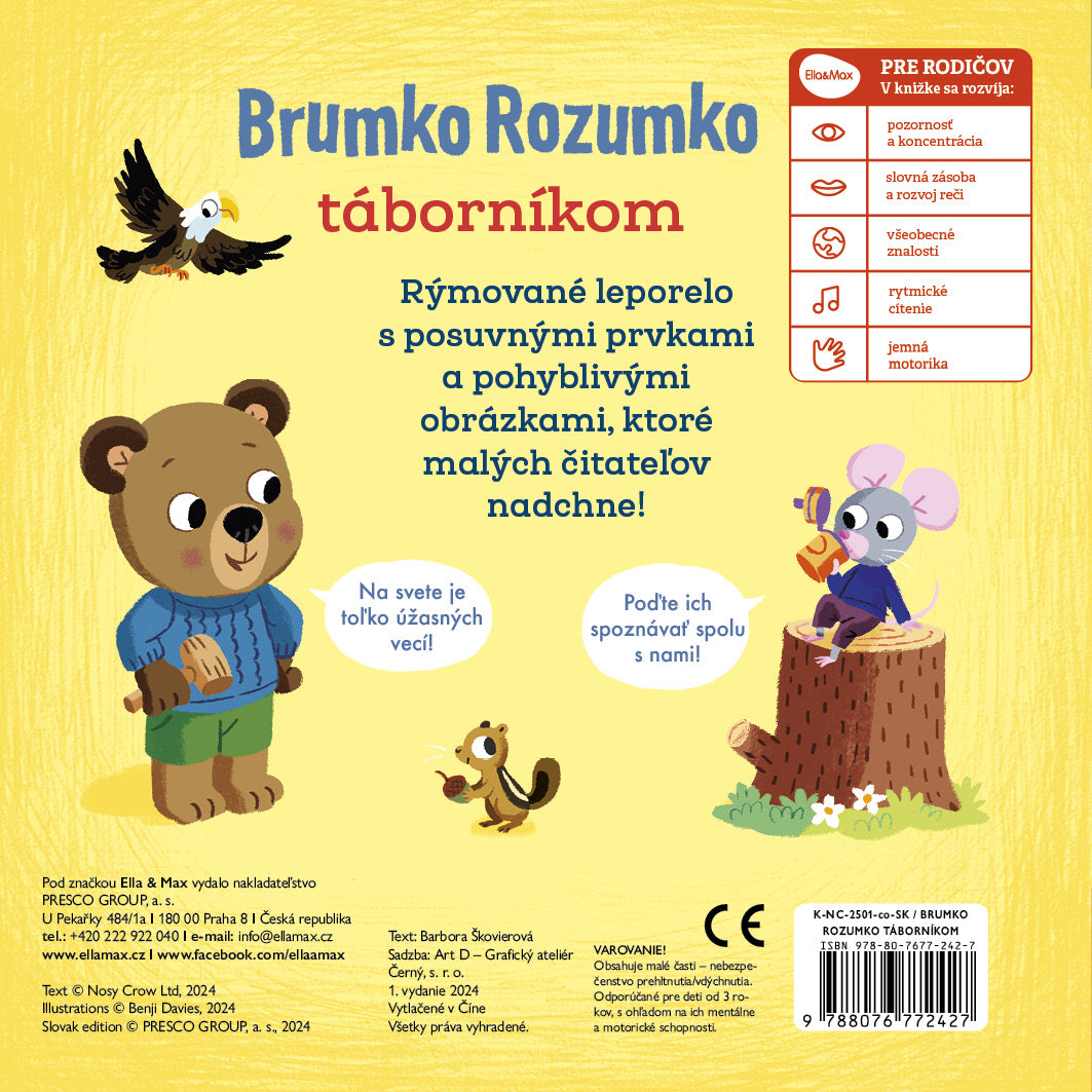 BRUMKO ROZUMKO TÁBORNÍKOM – Obrázky s pohyblivými prvkami