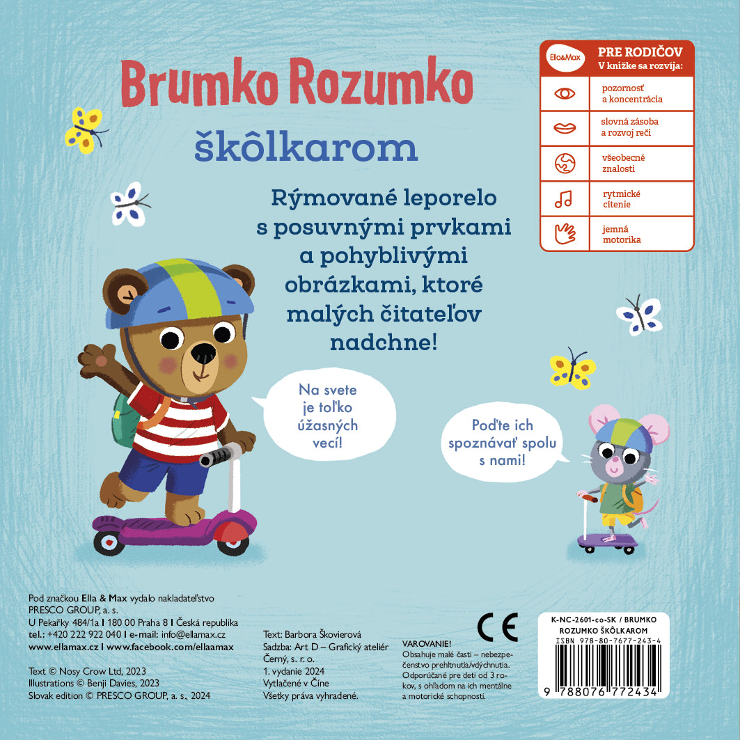 BRUMKO ROZUMKO ŠKÔLKAROM - Obrázky s pohyblivými prvkami