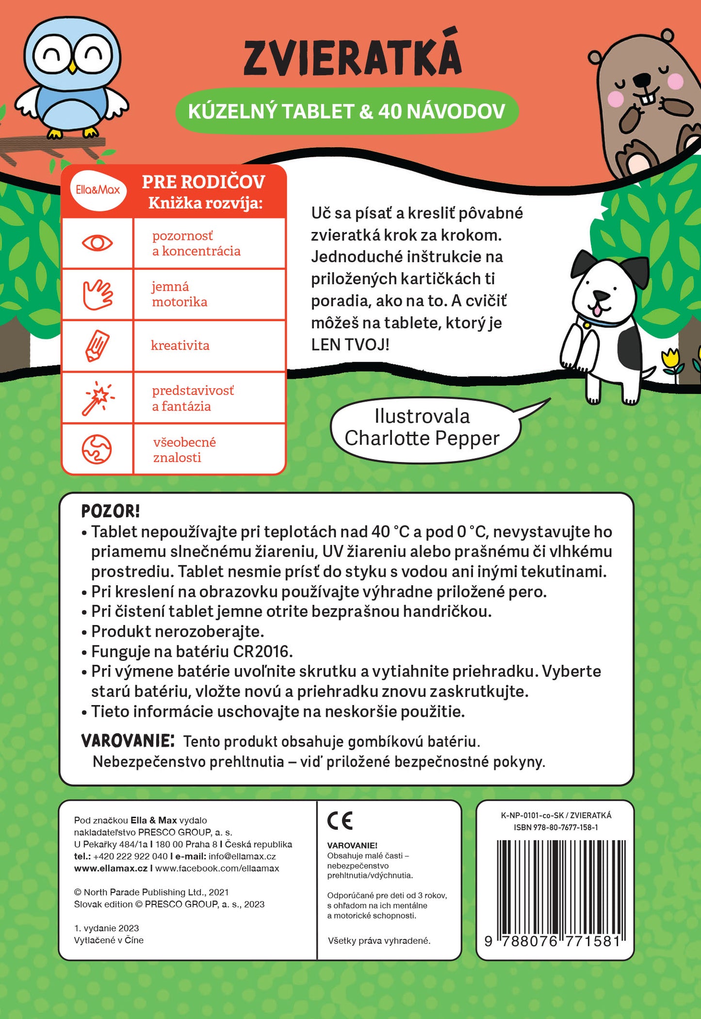 Kúzelný tablet & 40 návodov – ZVIERATKÁ