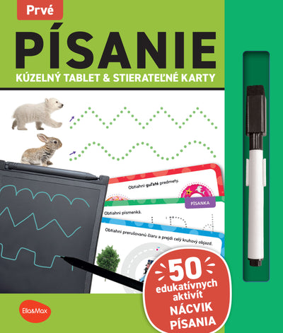 Kúzelný tablet & stierateľné karty – Prvé PÍSANIE