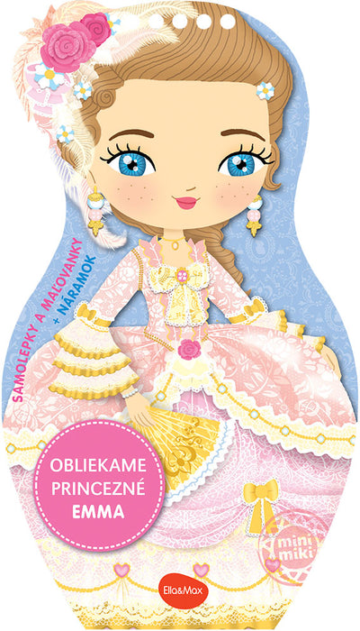 Obliekame bábiky PRINCEZNÁ EMMA – Maľovanky