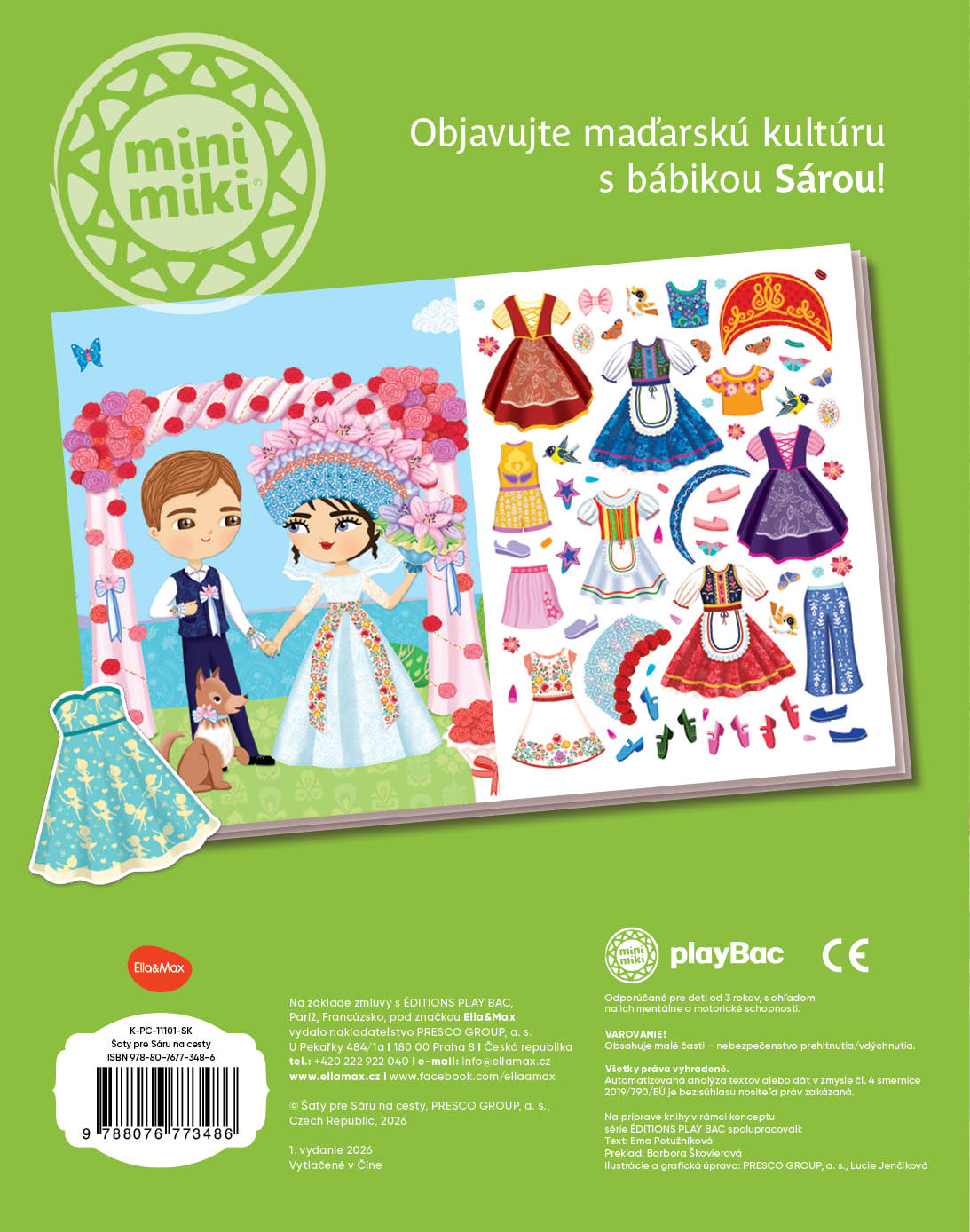 Na cesty: ŠATY PRE SÁRU – Kniha se samolepkami