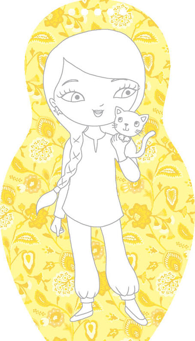 Obliekame jordánske bábiky ZEINA – Maľovanky