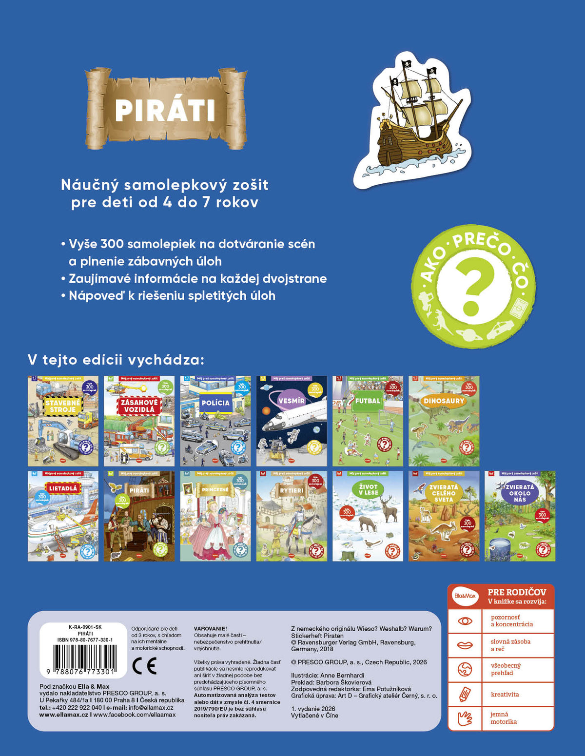 Môj prvý samolepkový zošit – PIRÁTI