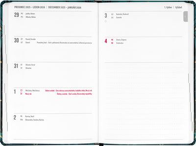 18-mesačný diár Petito – Líška 2025/2026, 11 x 17 cm