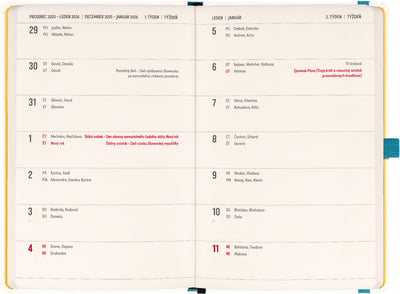 Planbook diár/notes Herbár 2026, 13 x 21 cm