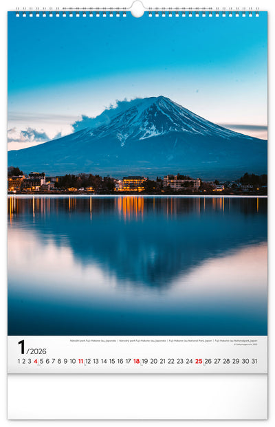 Nástenný kalendár Národné parky sveta 2026, 33 x 46 cm