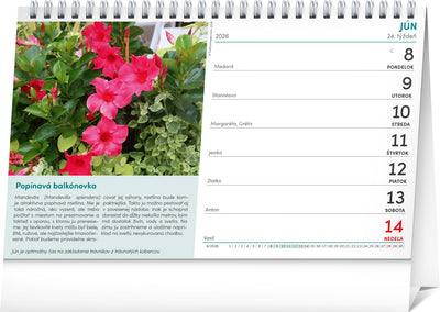 Stolový kalendár Záhradkár 2026, 23,1 x 14,5 cm