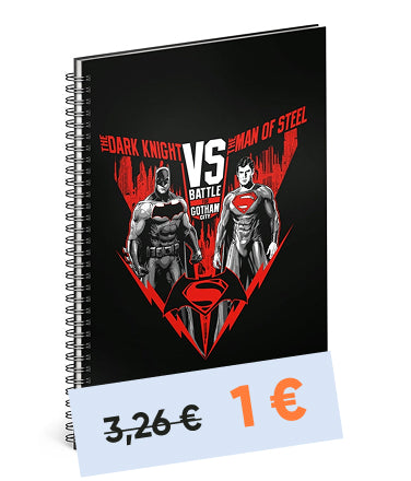 Špirálový blok Batman vs Superman – Shield, A5, nelinkovaný