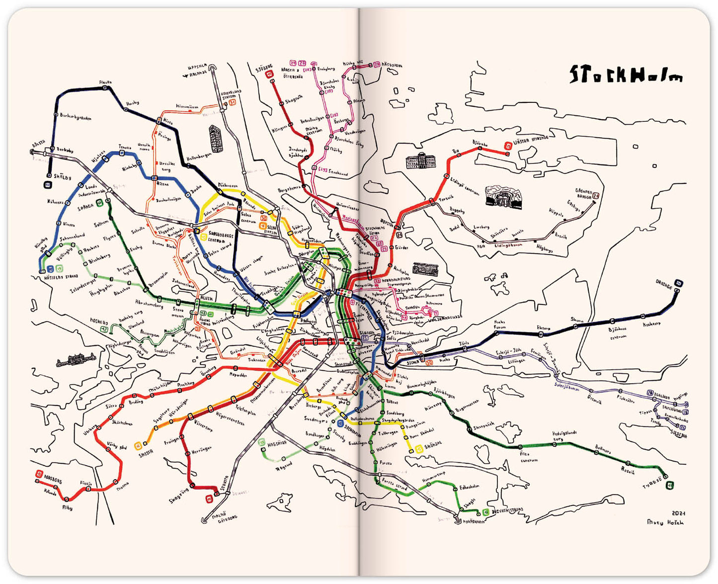 Maappi notes, linajkovaný, 13 × 21 cm