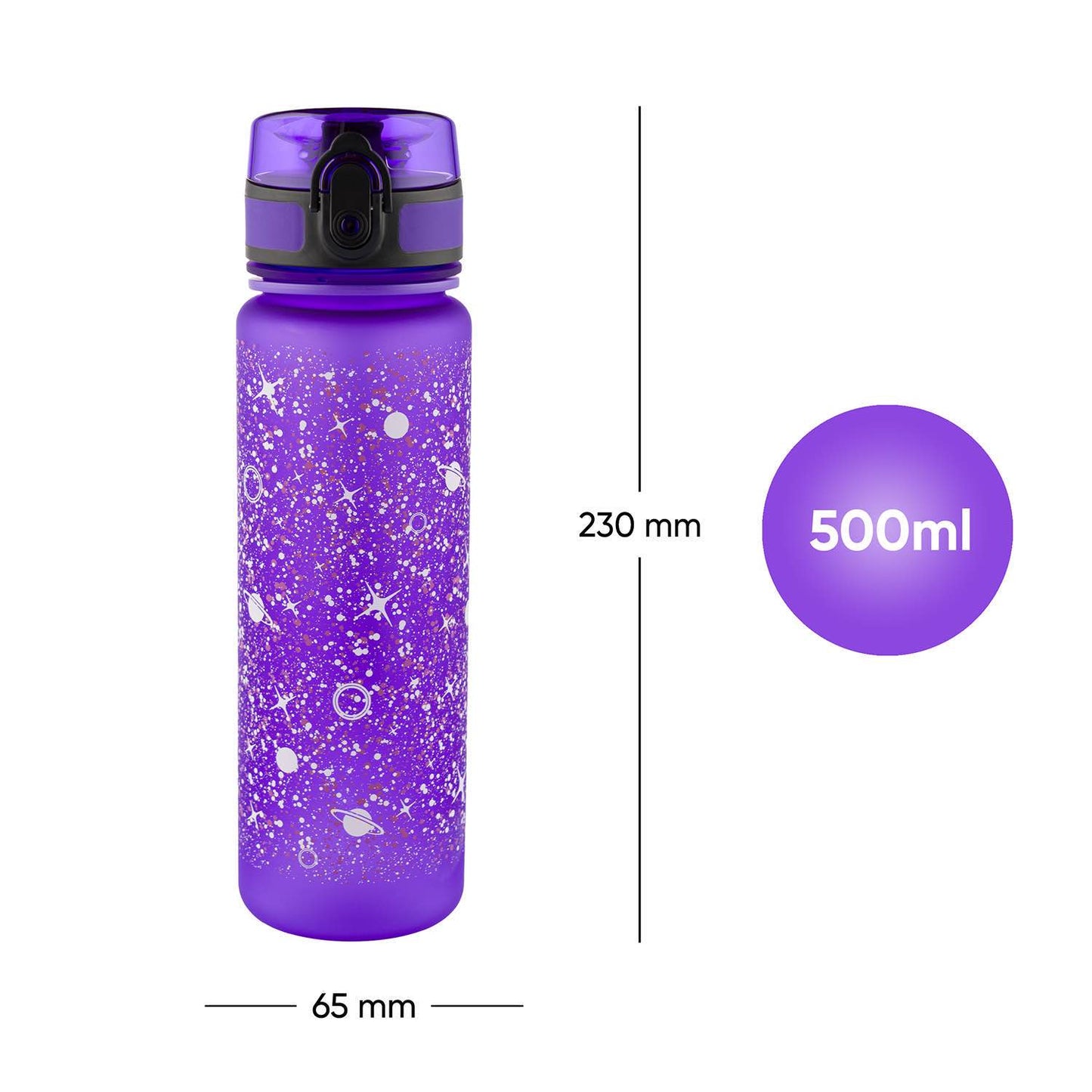 Tritanová fľaša na nápoje Galaxy, 500 ml