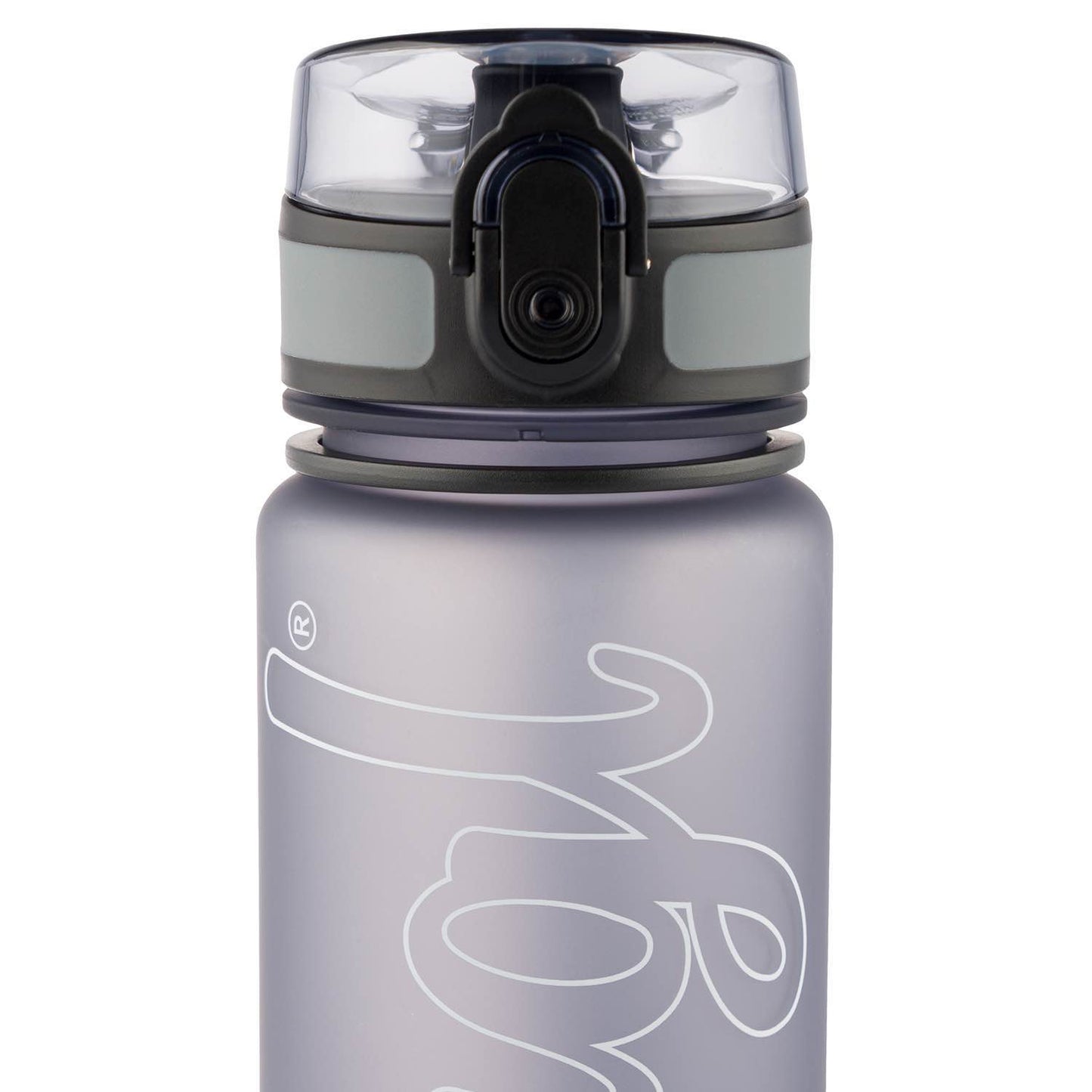 Tritanová fľaša na nápoje Logo sivá, 500 ml