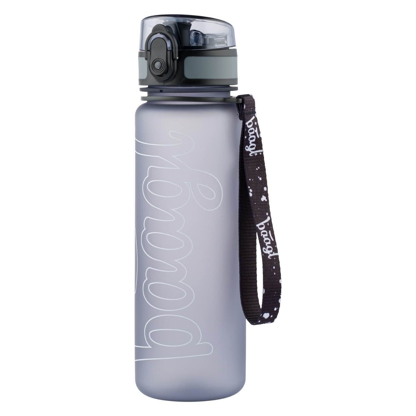 Tritanová fľaša na nápoje Logo sivá, 500 ml
