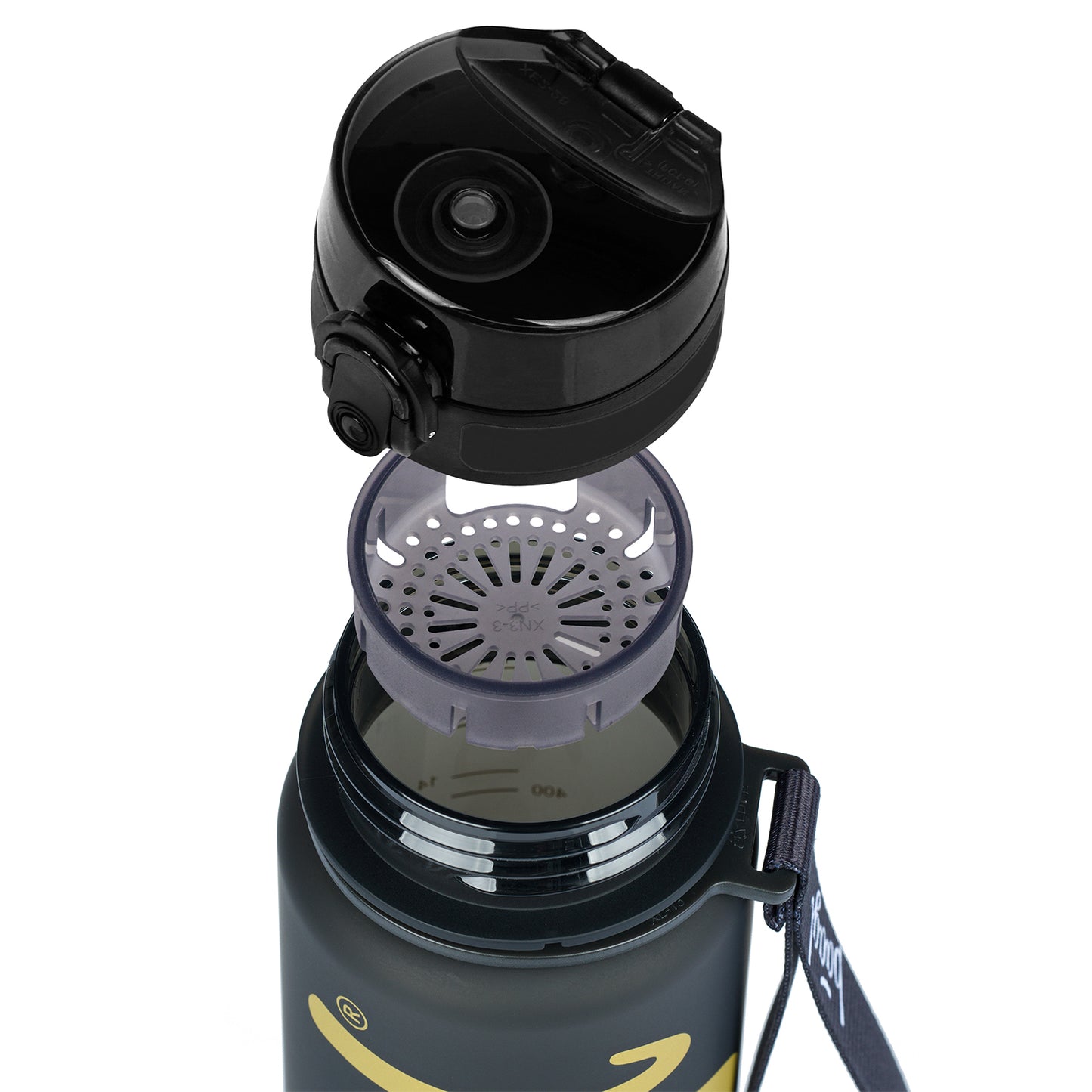 Tritanová fľaša na nápoje Logo Gold, 500 ml