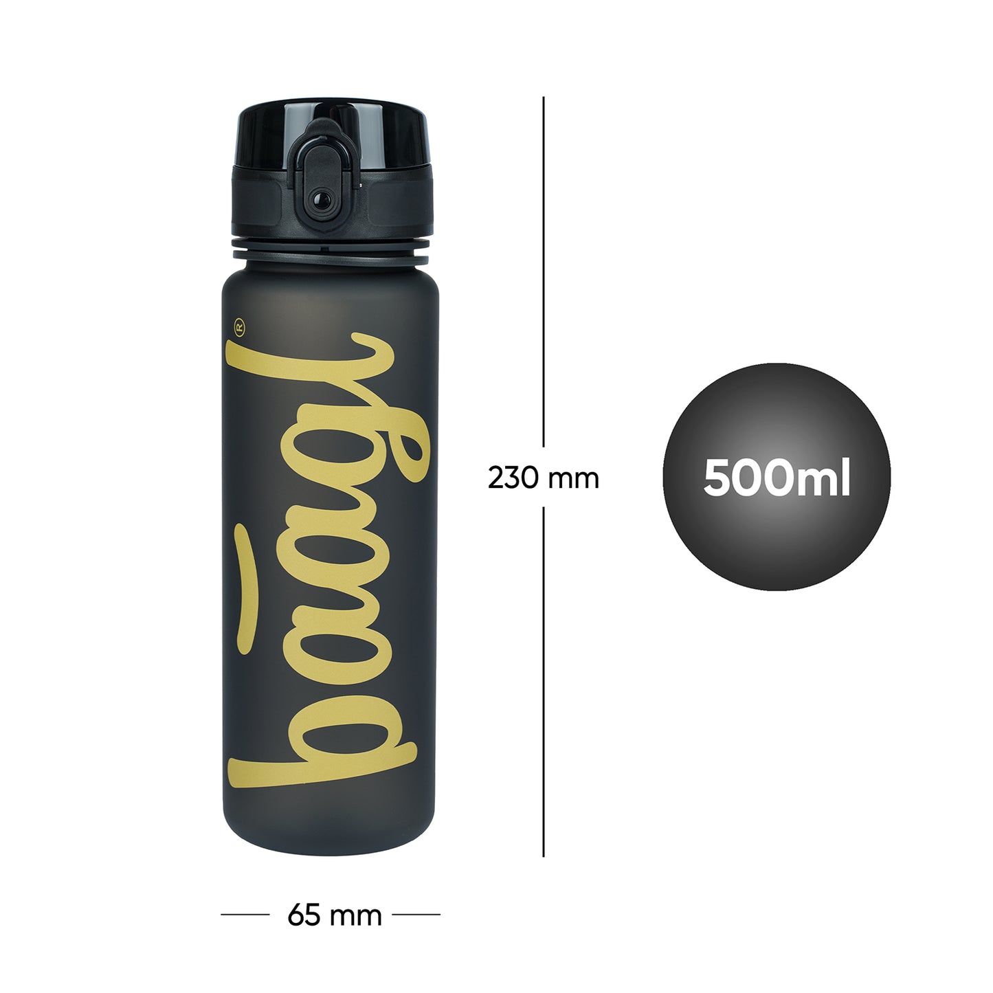 Tritanová fľaša na nápoje Logo Gold, 500 ml