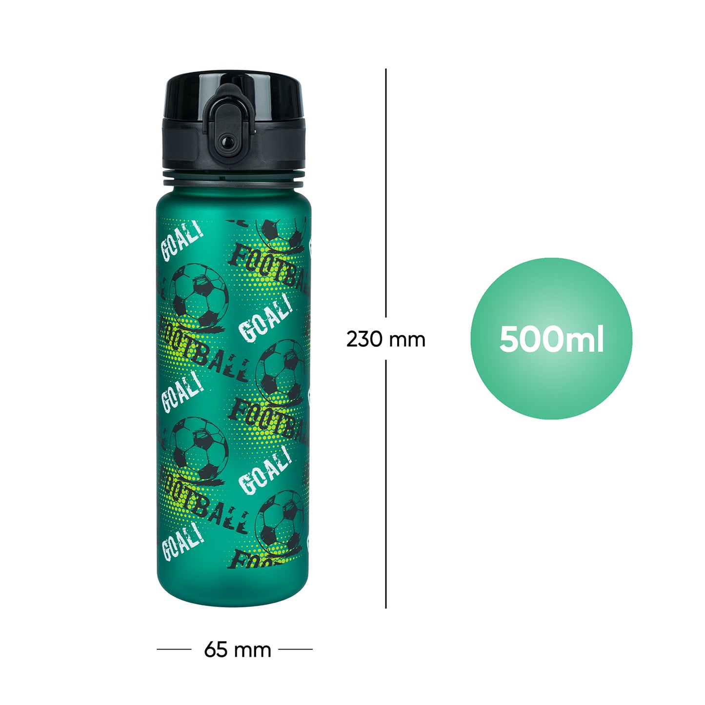 Tritanová fľaša na nápoje Futbal, 500 ml