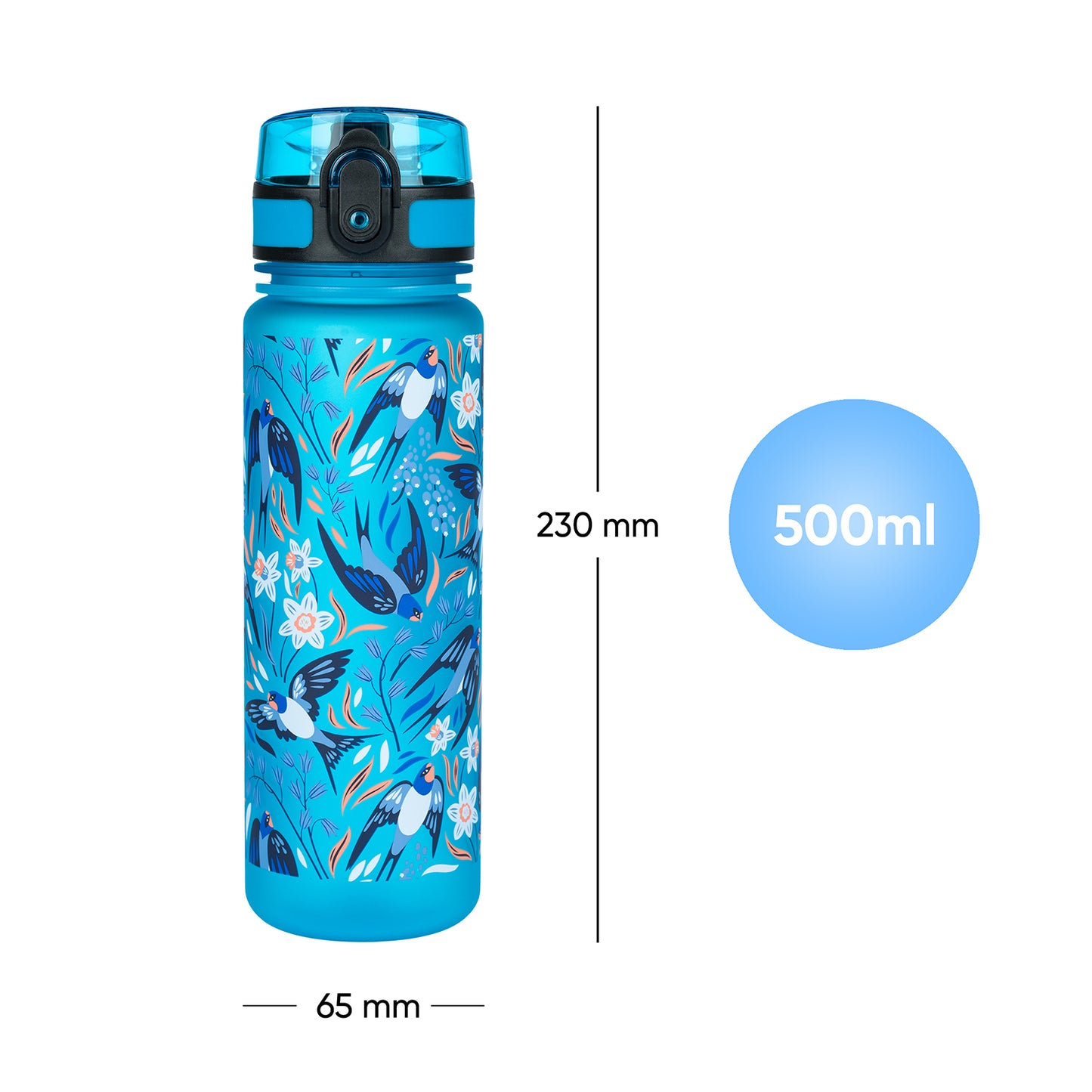 Tritanová fľaša na nápoje Lastovičky, 500 ml