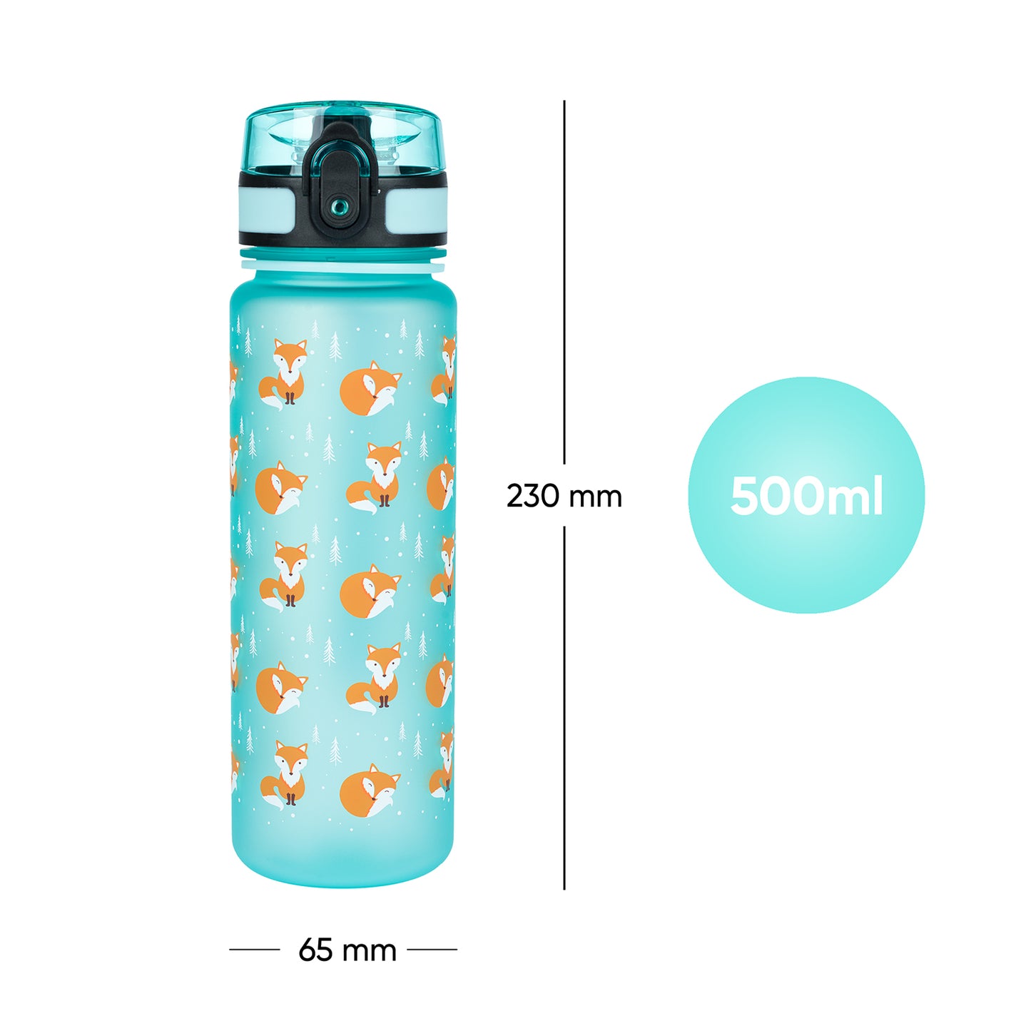 Tritanová fľaša na nápoje Líška, 500 ml