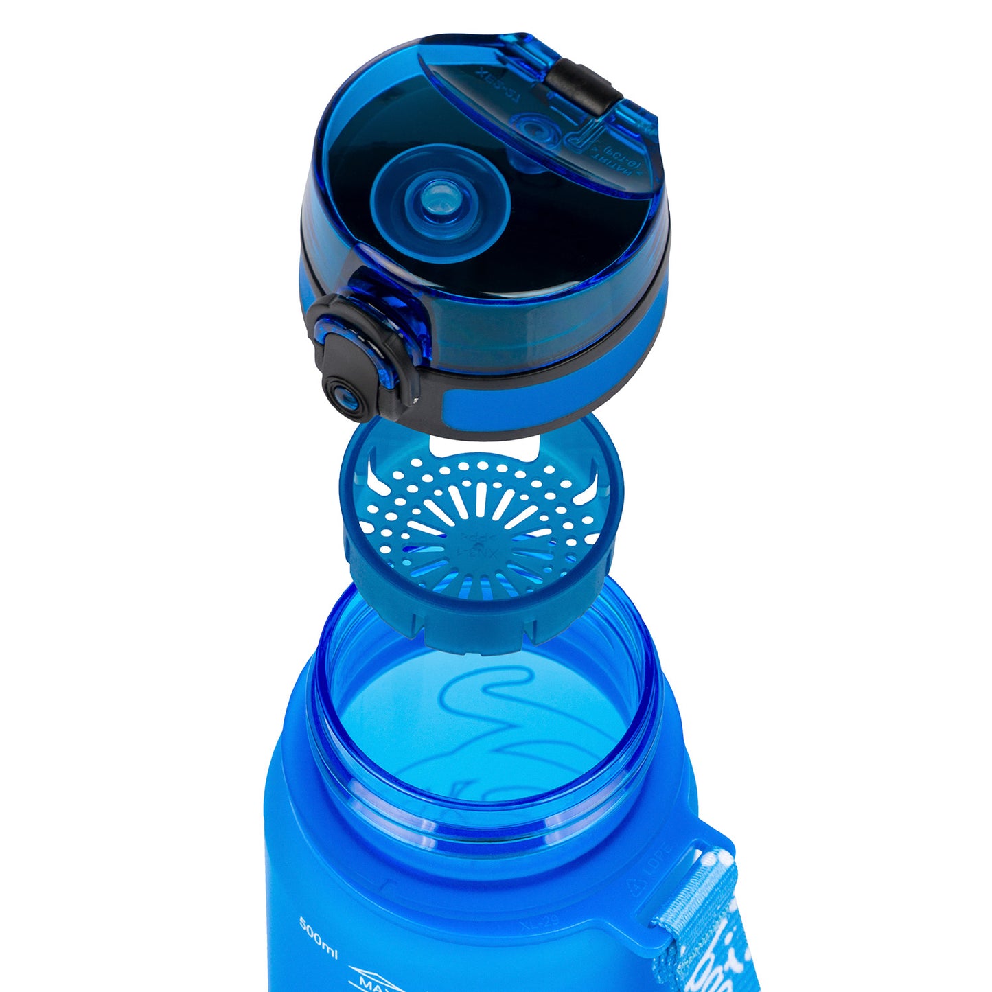 Tritanová fľaša na nápoje Logo modrá, 500 ml