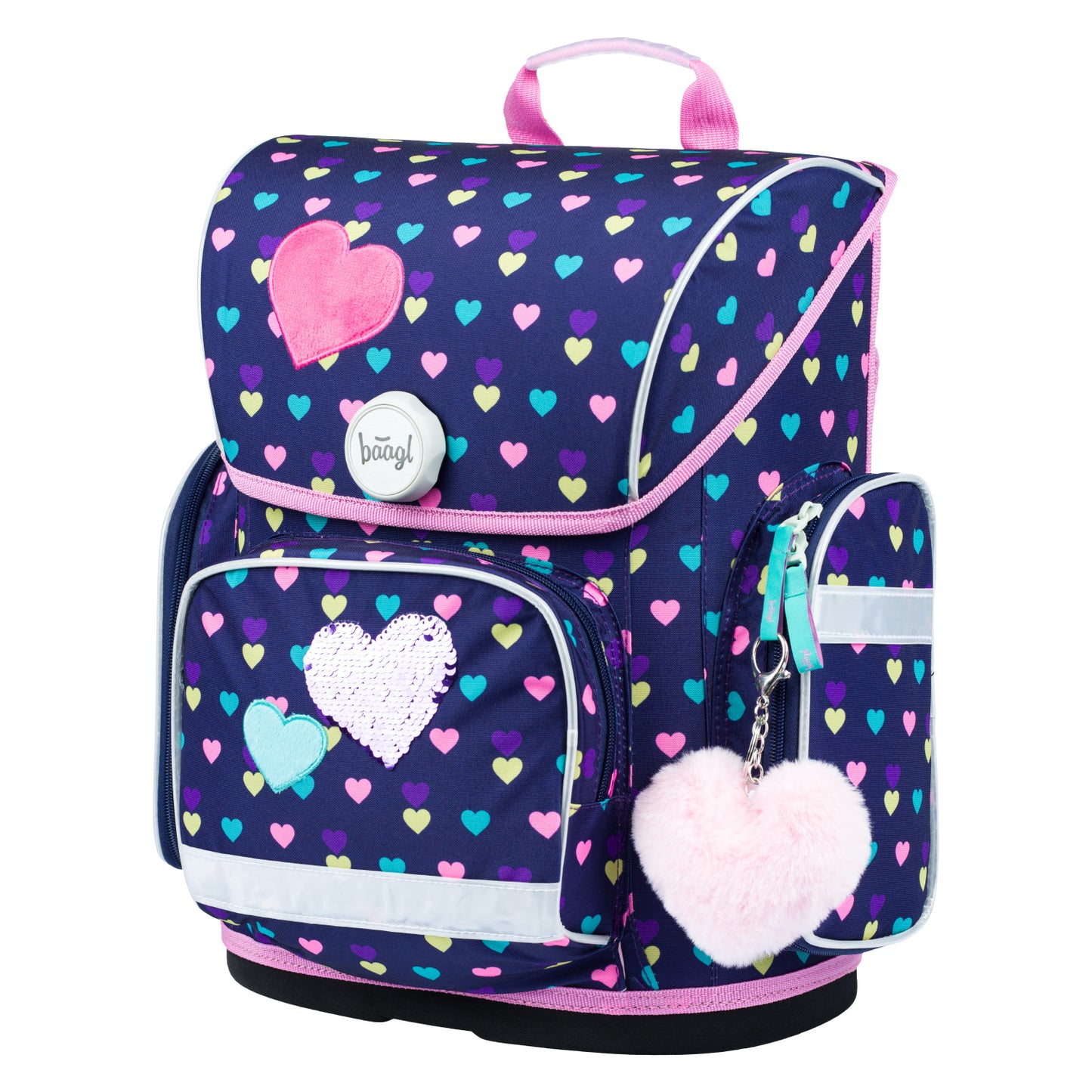 Školská aktovka Ergo Pink Hearts