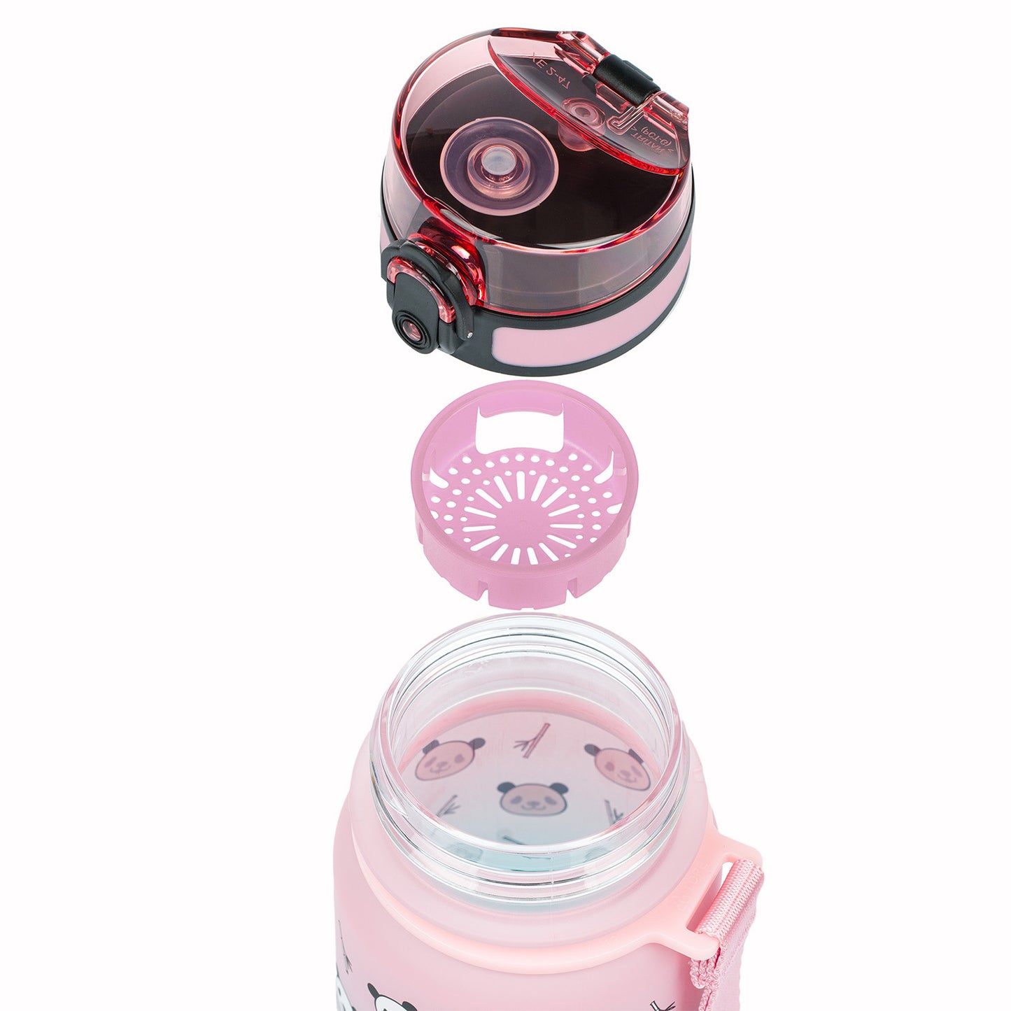 Tritanová fľaša na nápoje Gradient Panda, 350 ml