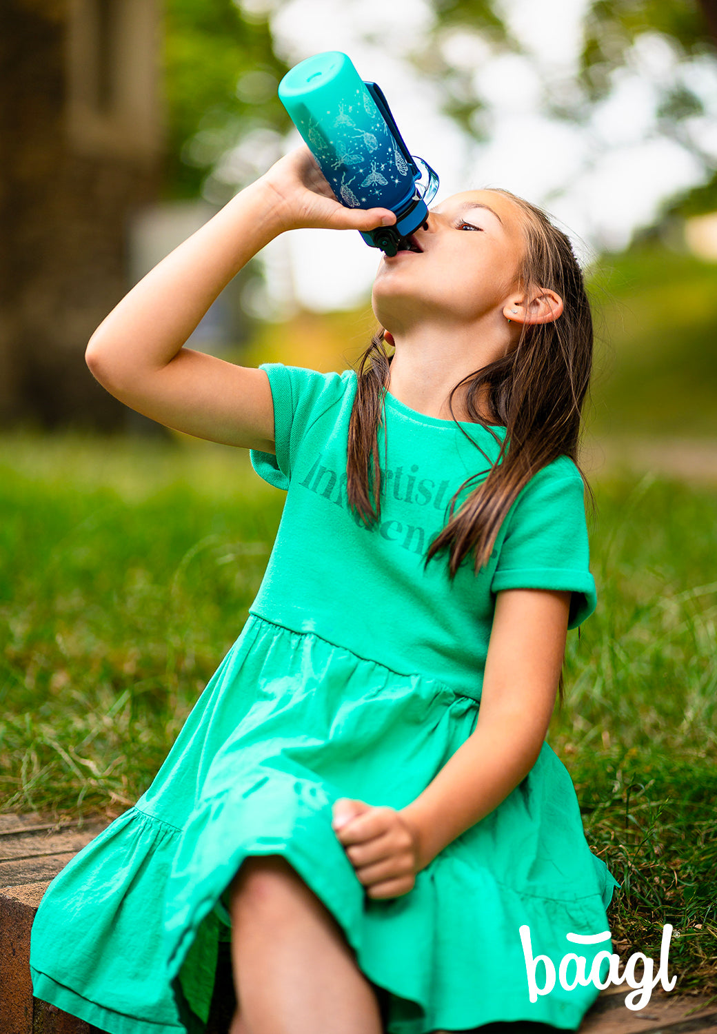 Tritanová fľaša na nápoje Gradient Motýľ, 350 ml