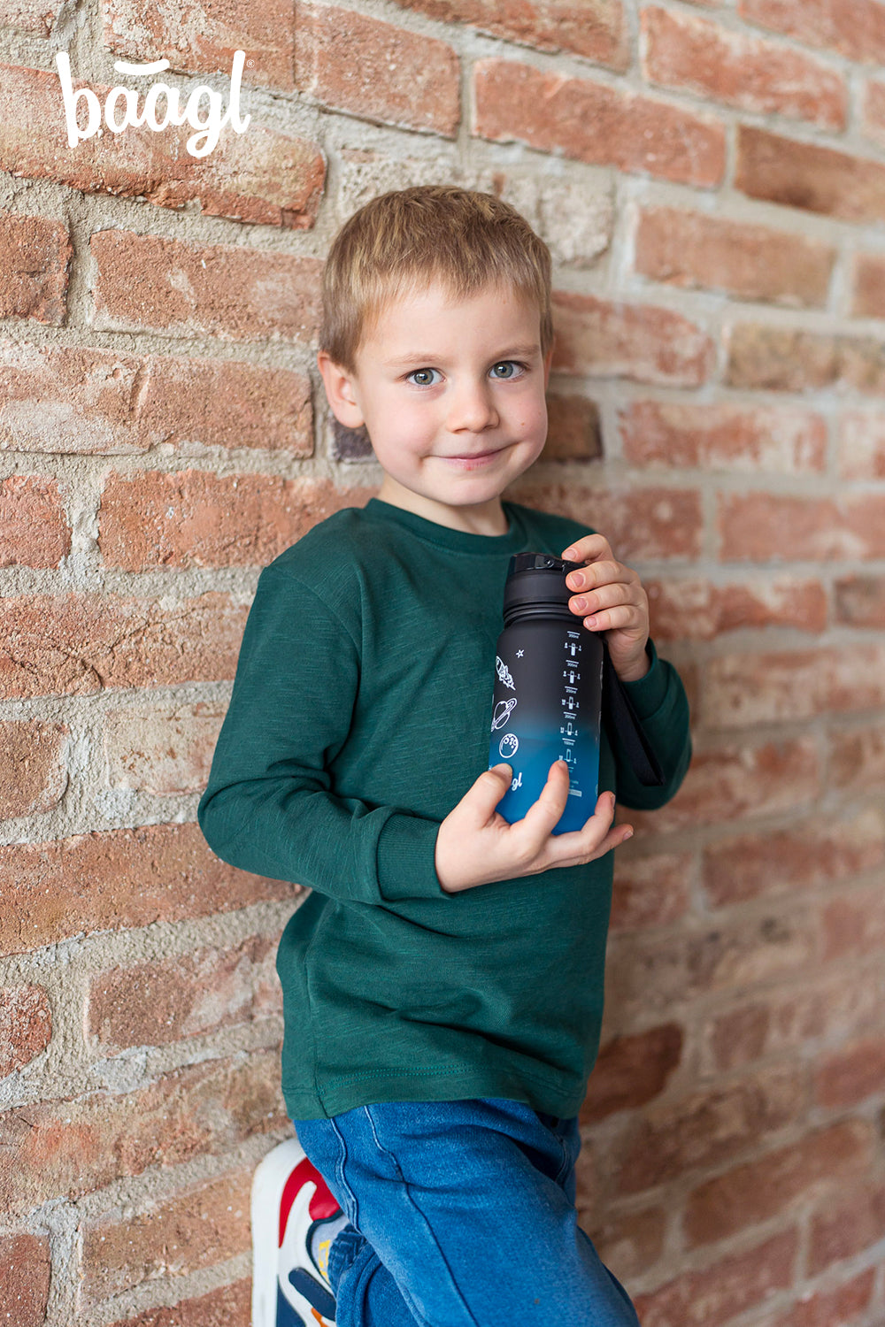 Tritanová fľaša na nápoje Gradient Vesmír, 350 ml