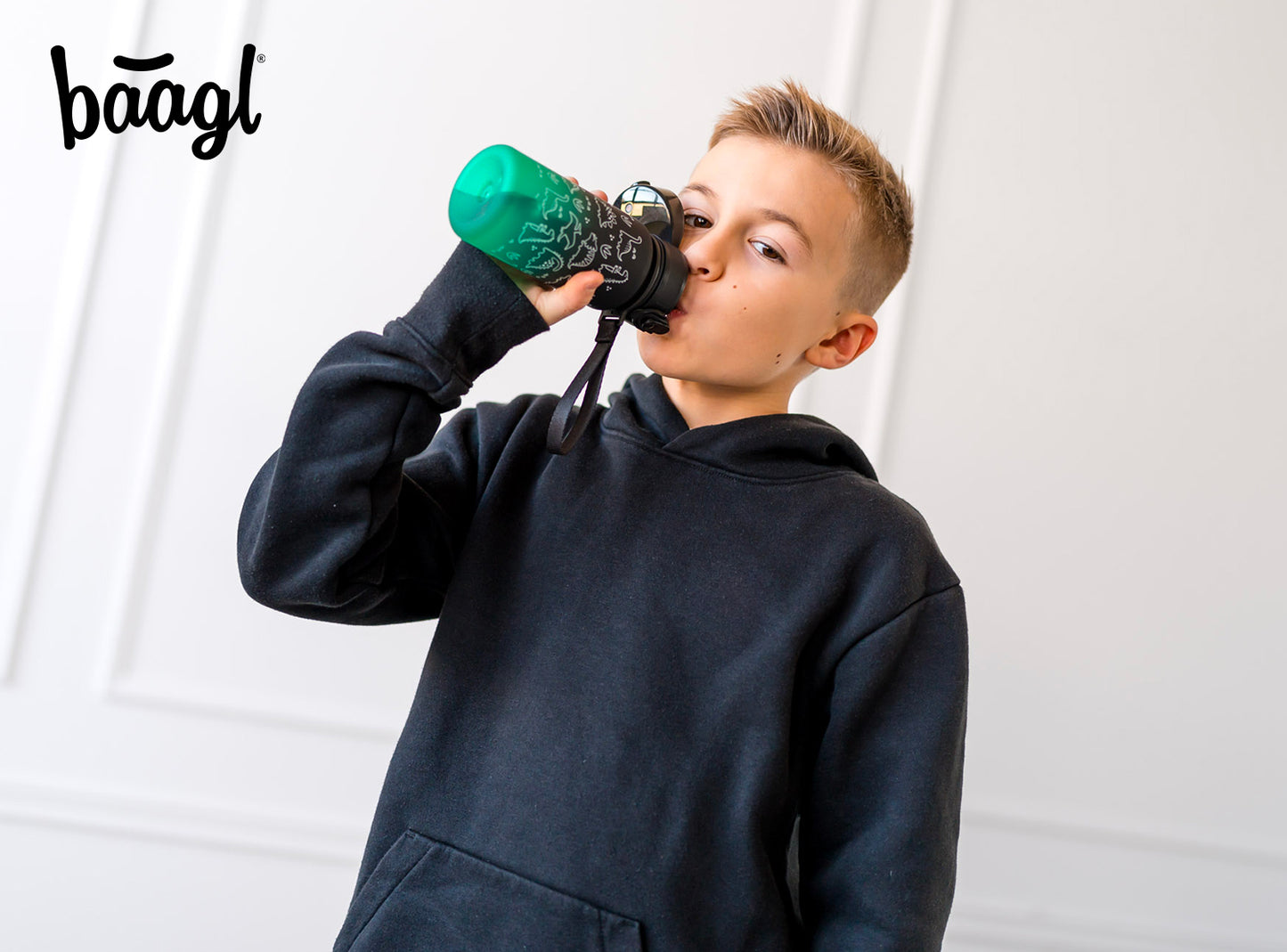 Tritanová fľaša na nápoje Gradient Dino, 350 ml