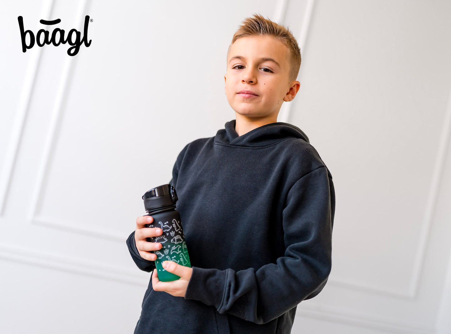 Tritanová fľaša na nápoje Gradient Dino, 350 ml