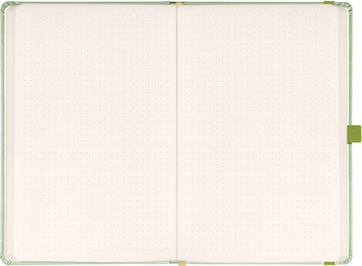 Notes Zelený, bodkovaný, 13 × 21 cm