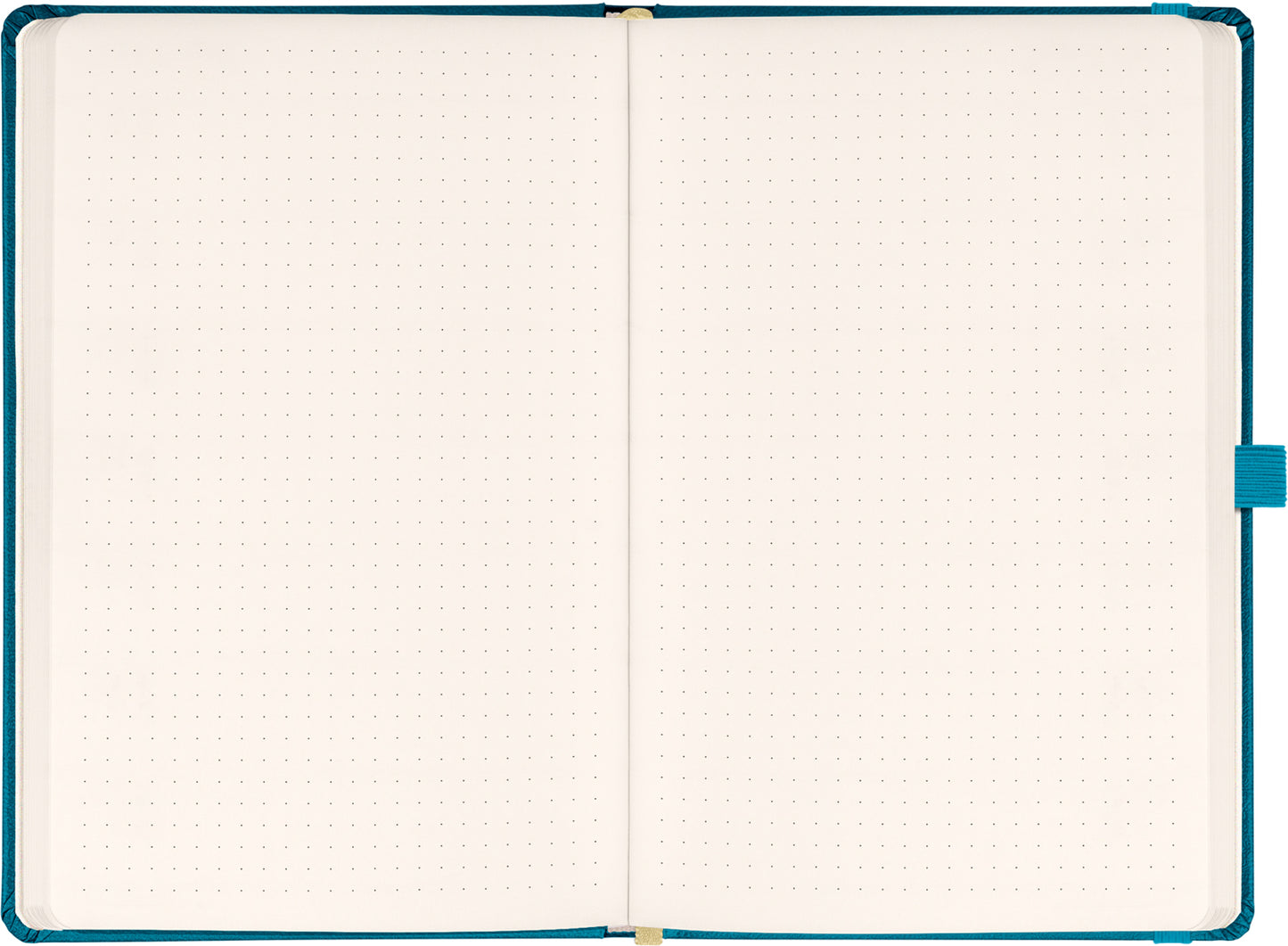 Notes Tyrkysový, bodkovaný, 13 × 21 cm