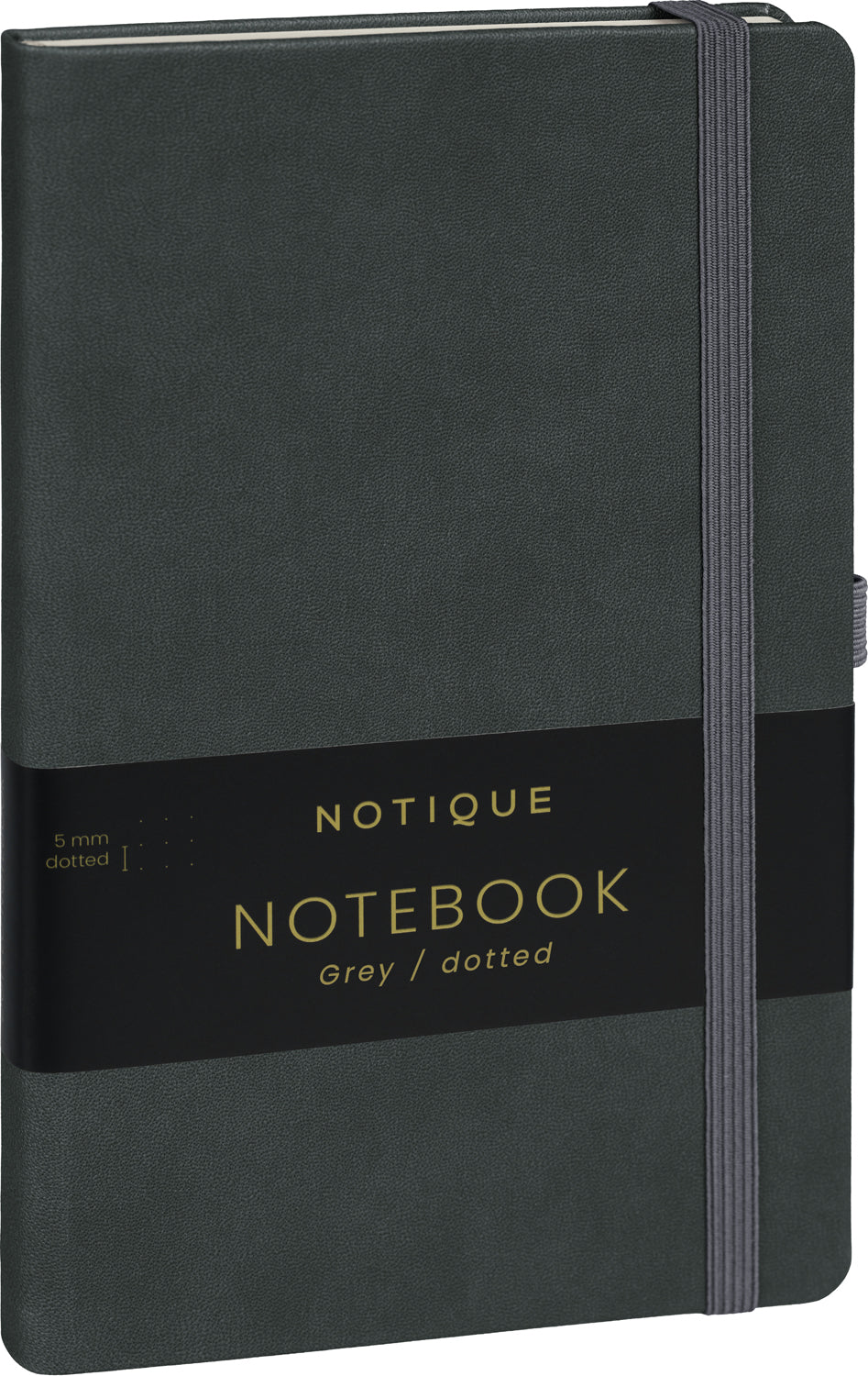 Notes Sivý, bodkovaný, 13 × 21 cm