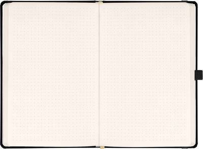Notes Čierny, bodkovaný, 13 × 21 cm