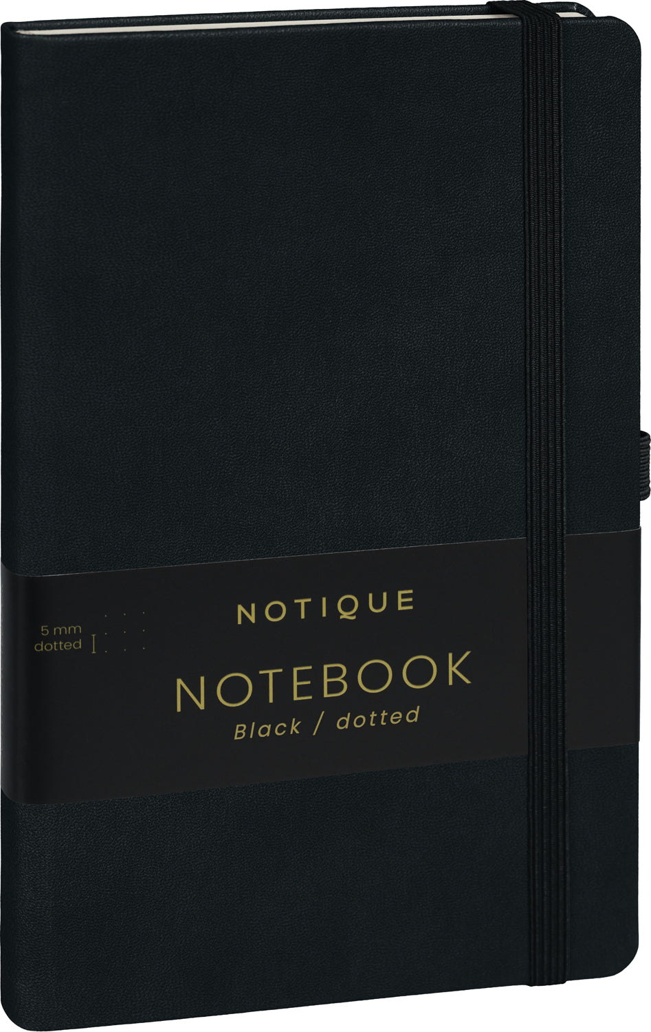 Notes Čierny, bodkovaný, 13 × 21 cm