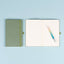 Notes Zelený, linajkovaný, 13 × 21 cm